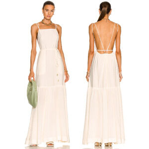 Jonathan Simkhai Cream Maxi Dress